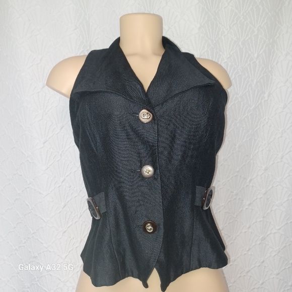 Jessica Howard Women Size S Black Tailored Vest  Only 1 Piece - Picture 1 of 12